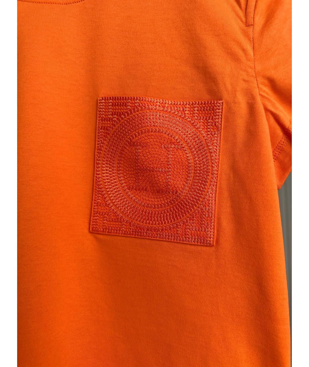 HERMES Оранжевая футболка, фото 2