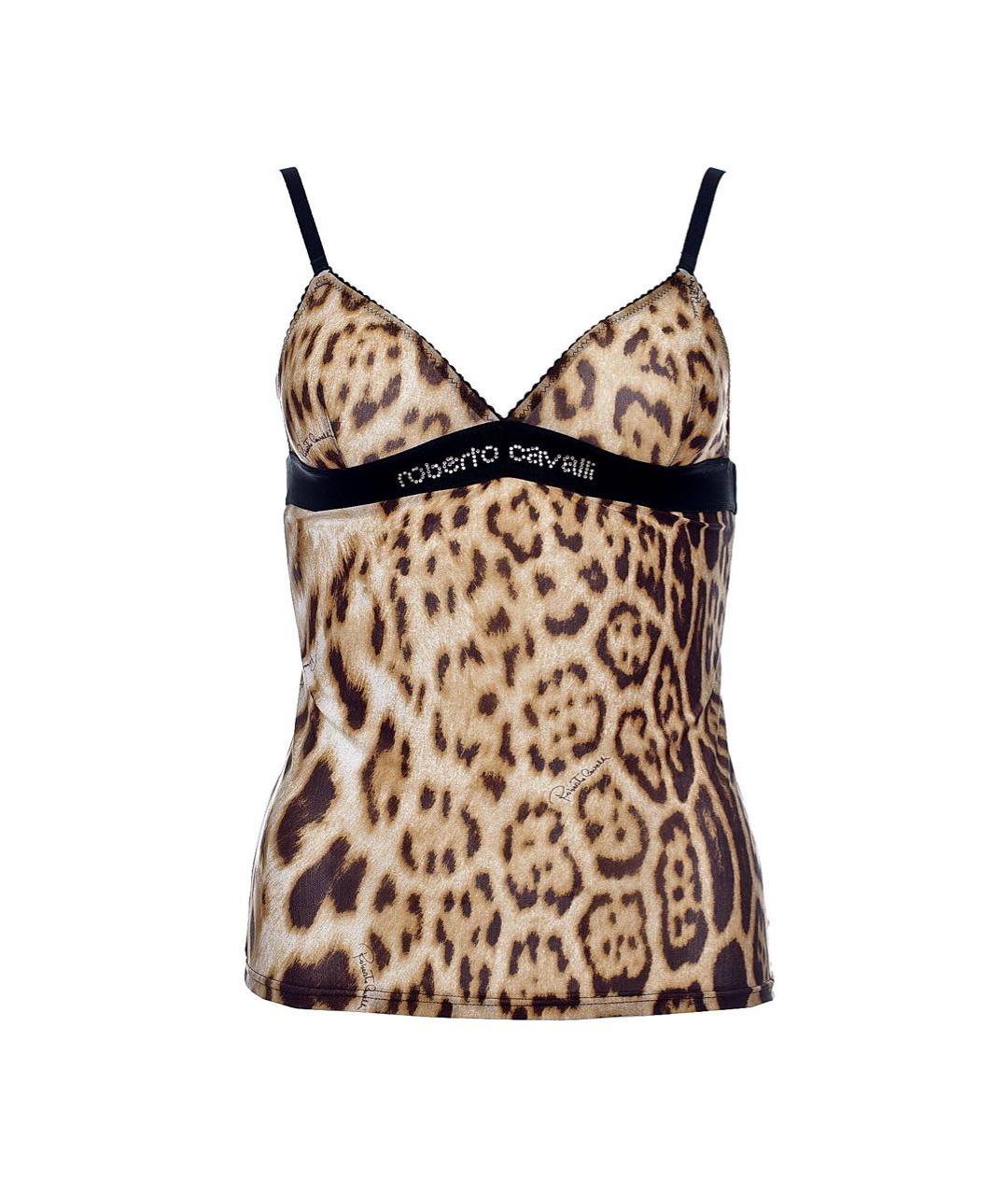 ROBERTO CAVALLI Мульти полиамидовая майка, фото 1