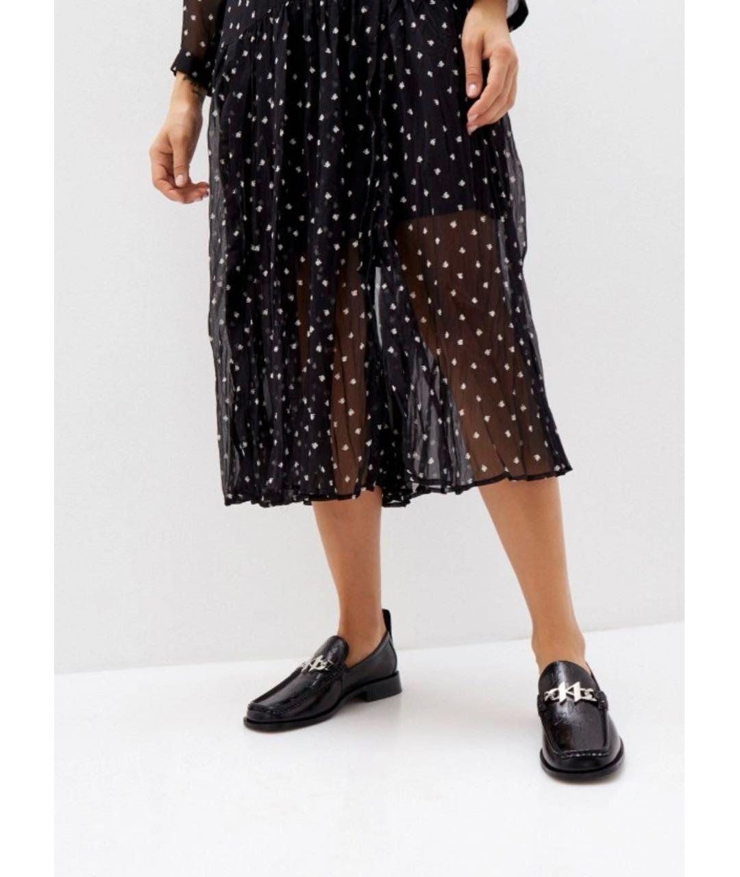 KARL LAGERFELD Черные кожаные лоферы, фото 3