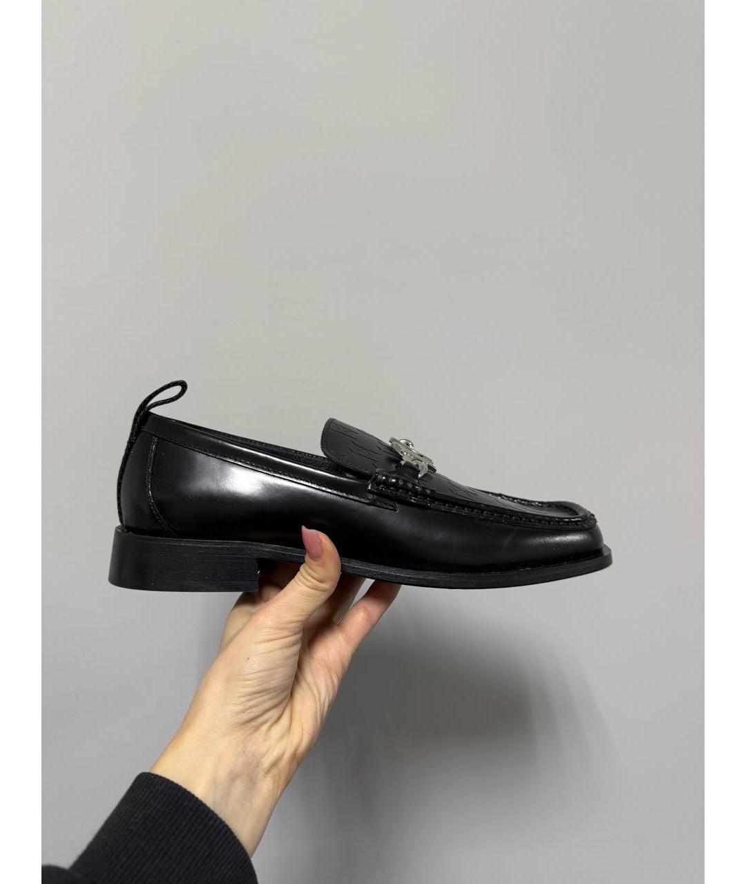 KARL LAGERFELD Черные кожаные лоферы, фото 7