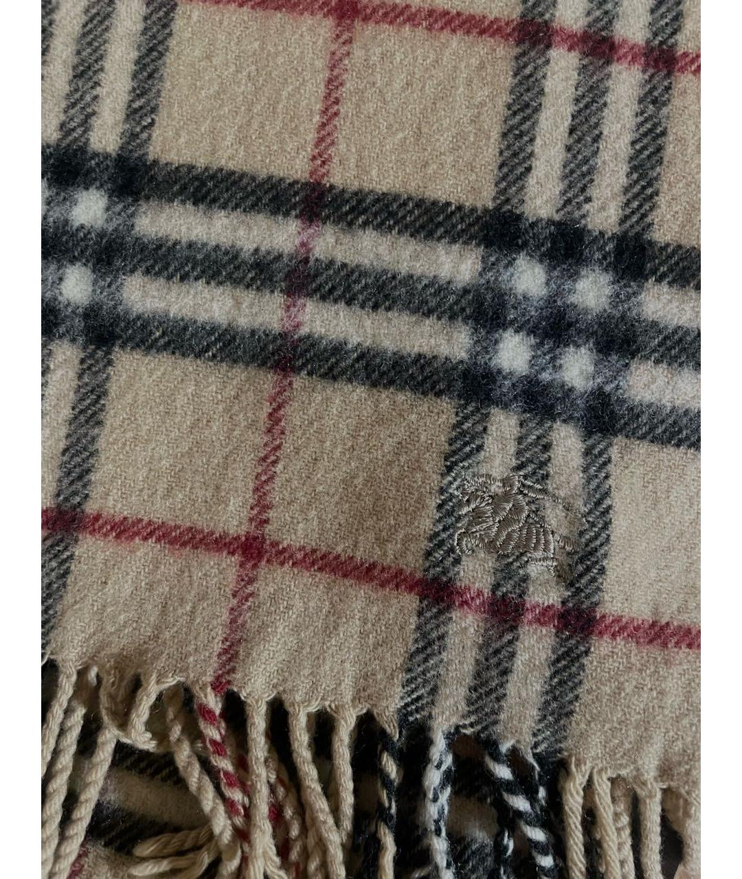BURBERRY Бежевый кашемировый шарф, фото 2