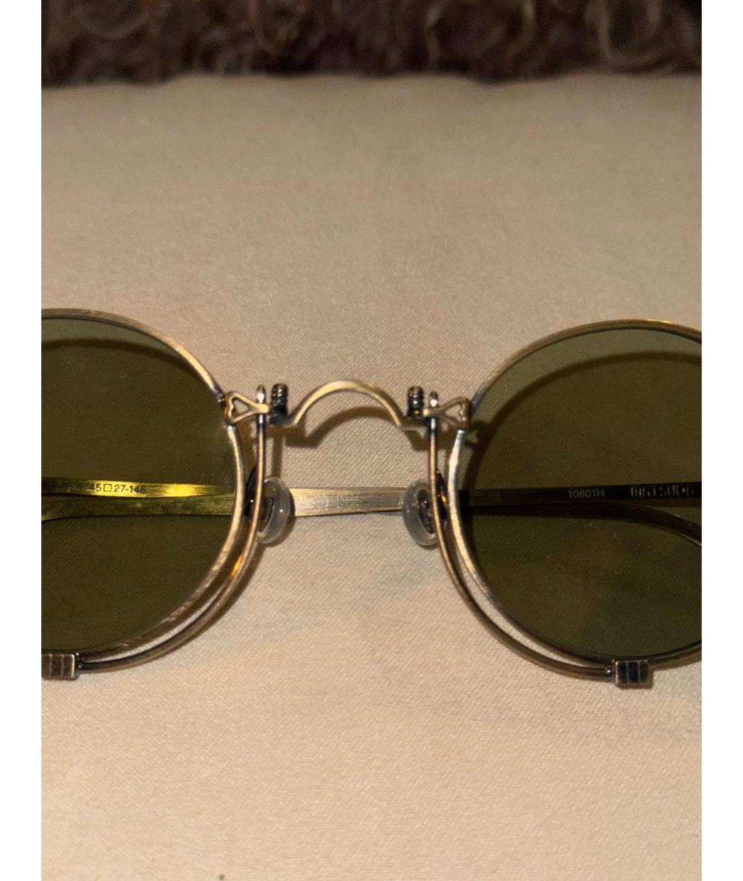 MATSUDA Серебряные металлические солнцезащитные очки, фото 3