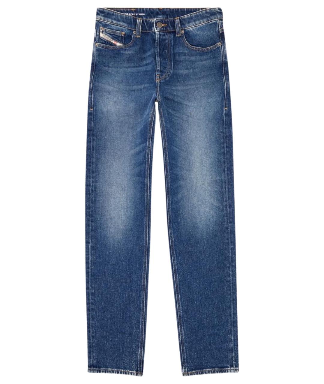 DIESEL Синие хлопковые прямые джинсы, фото 1