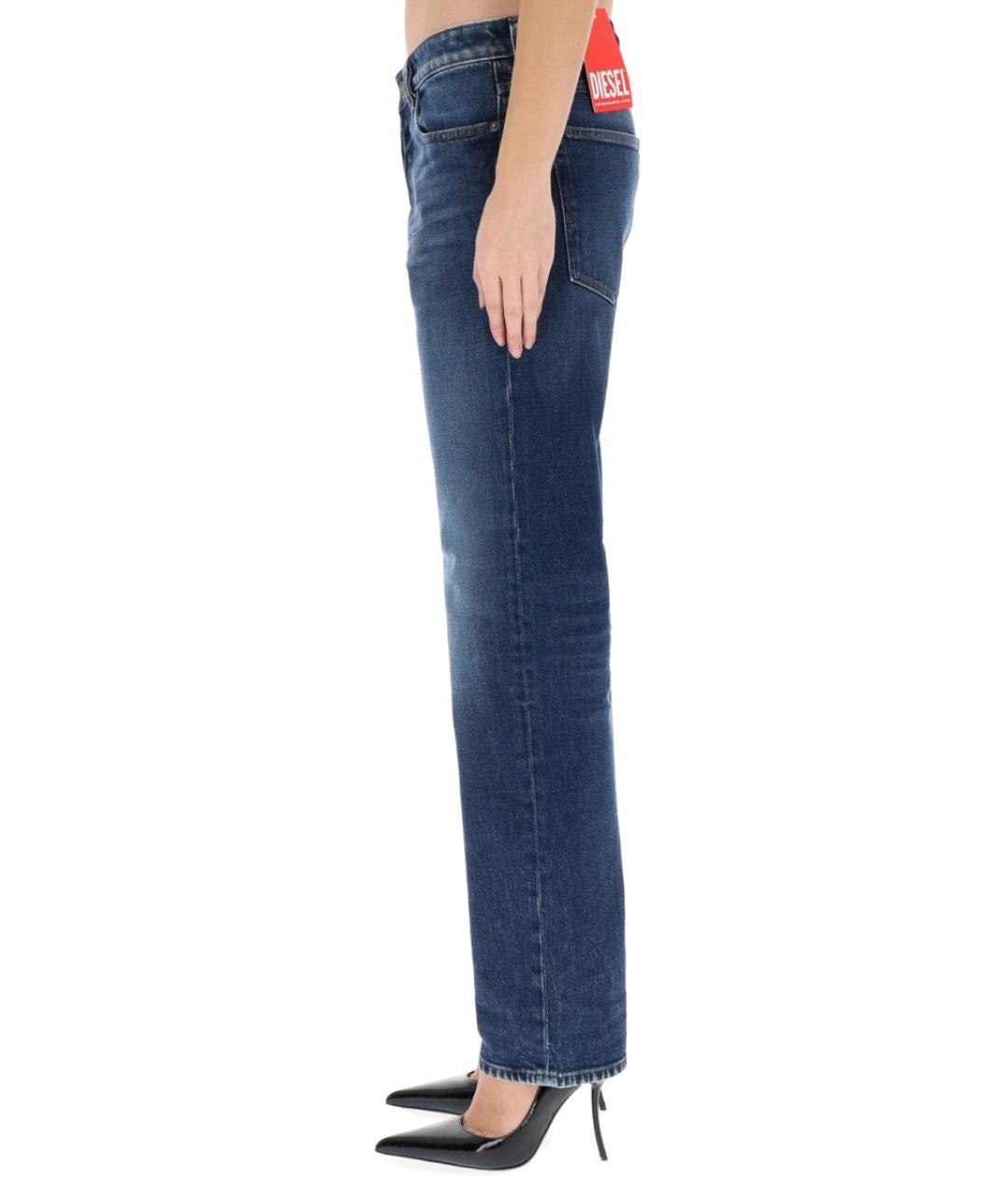DIESEL Синие хлопковые прямые джинсы, фото 2