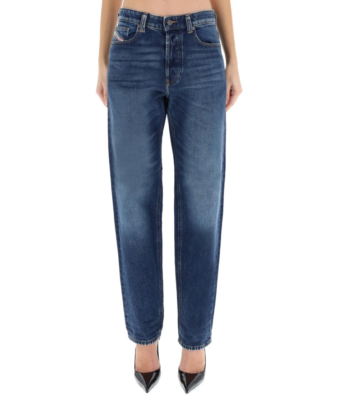 DIESEL Синие хлопковые прямые джинсы, фото 4