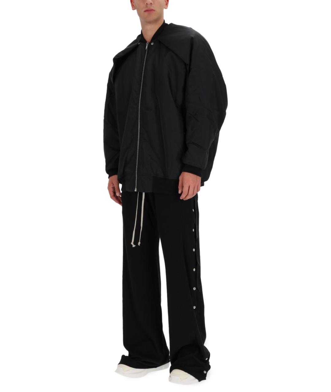 RICK OWENS DRKSHDW Черные хлопковые повседневные брюки, фото 2