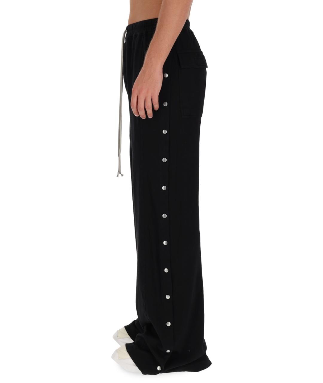 RICK OWENS DRKSHDW Черные хлопковые повседневные брюки, фото 3
