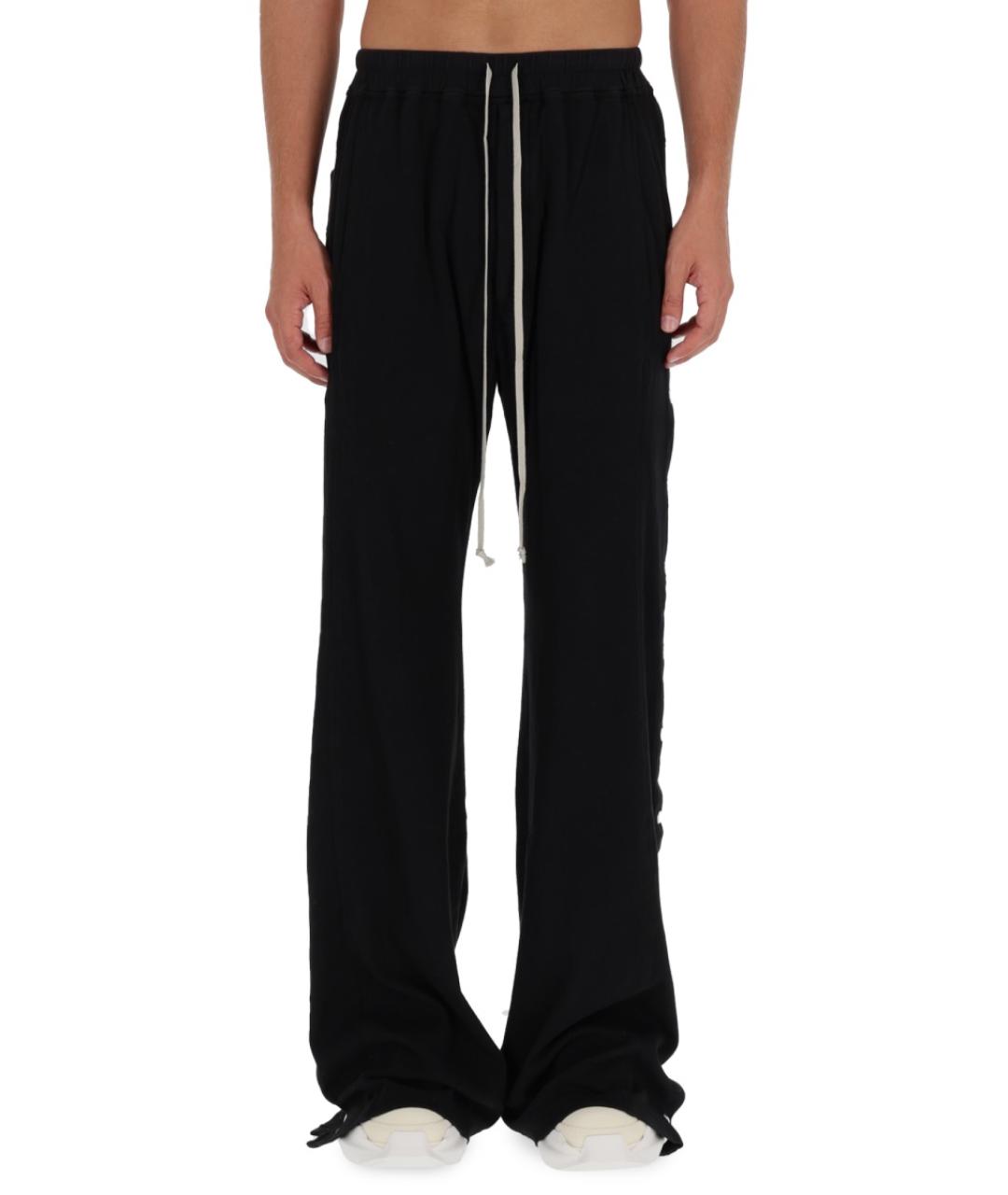 RICK OWENS DRKSHDW Черные хлопковые повседневные брюки, фото 5