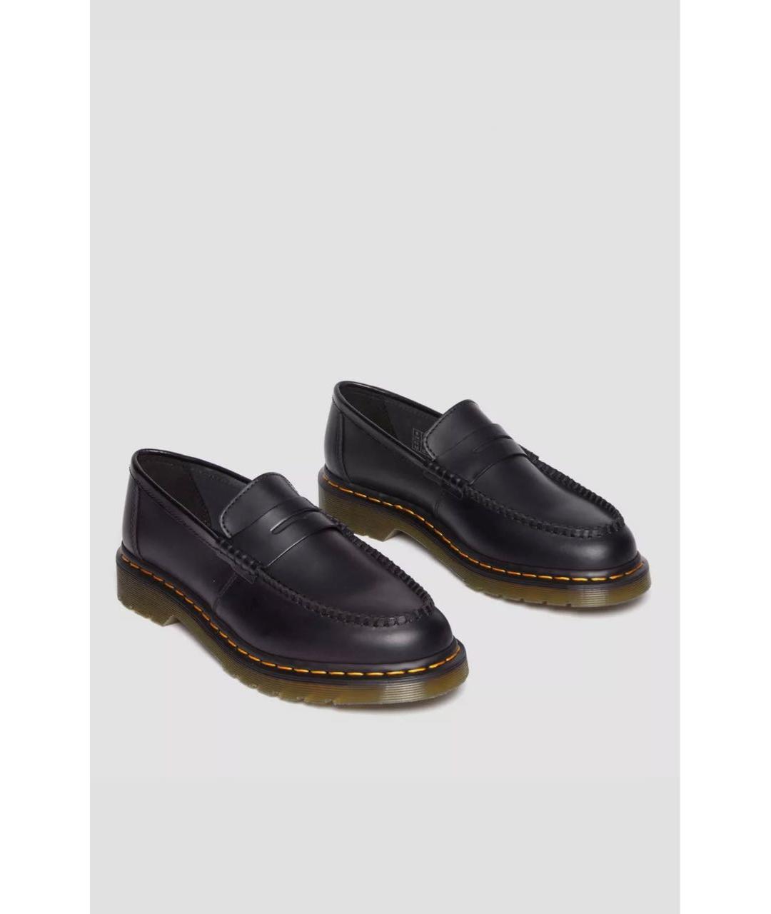 DR. MARTENS Черные кожаные лоферы, фото 4