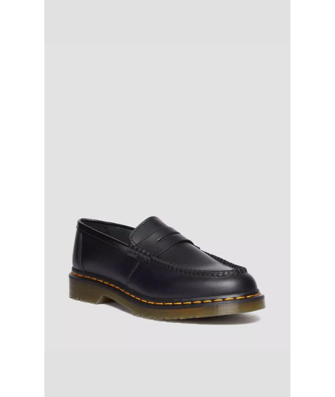 DR. MARTENS Черные кожаные лоферы, фото 2