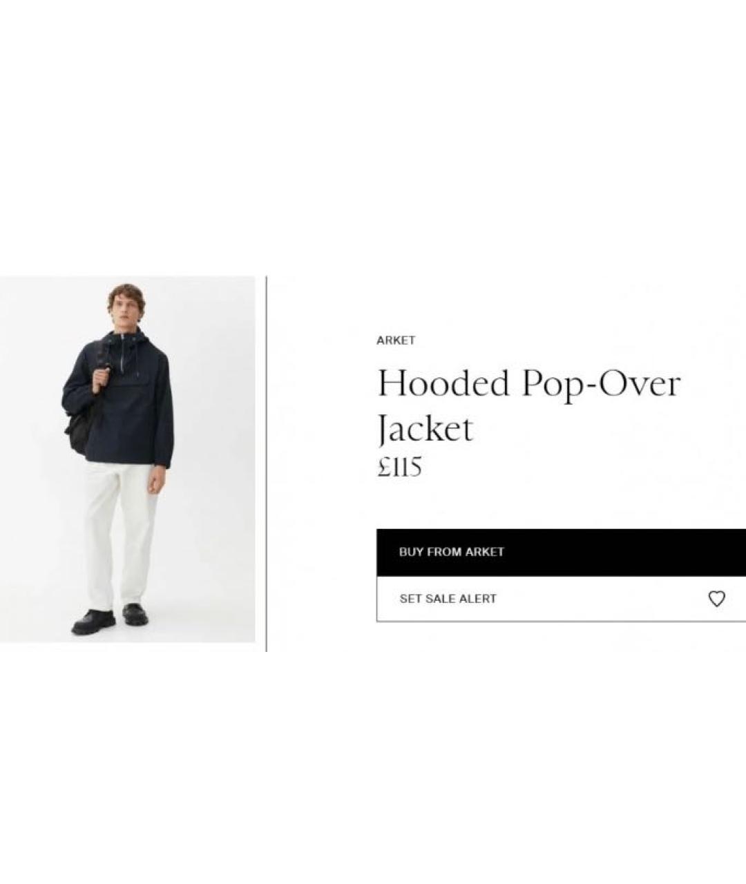 ARKET Черная хлопковая куртка, фото 5