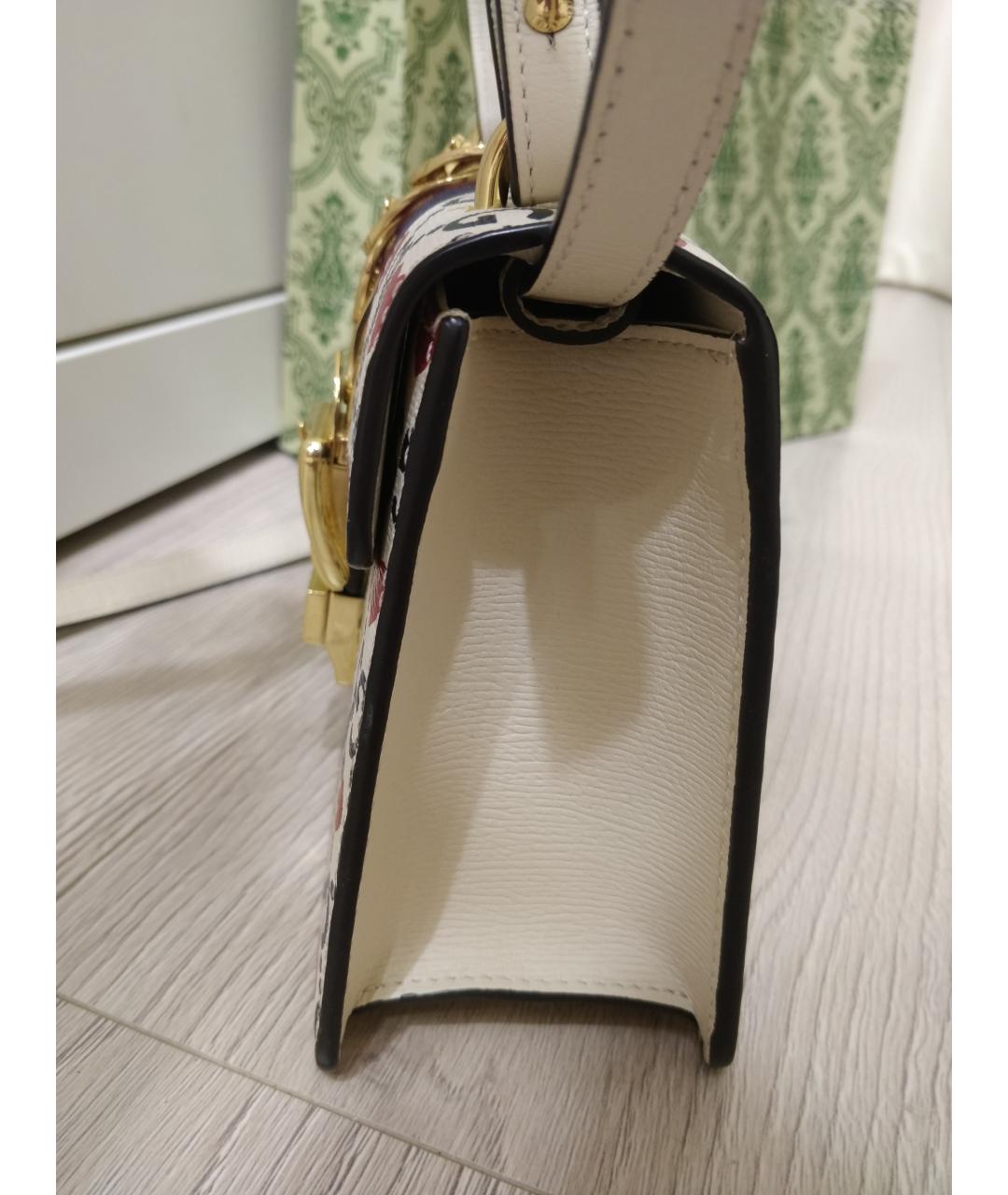 GUCCI Бежевая кожаная сумка через плечо, фото 2