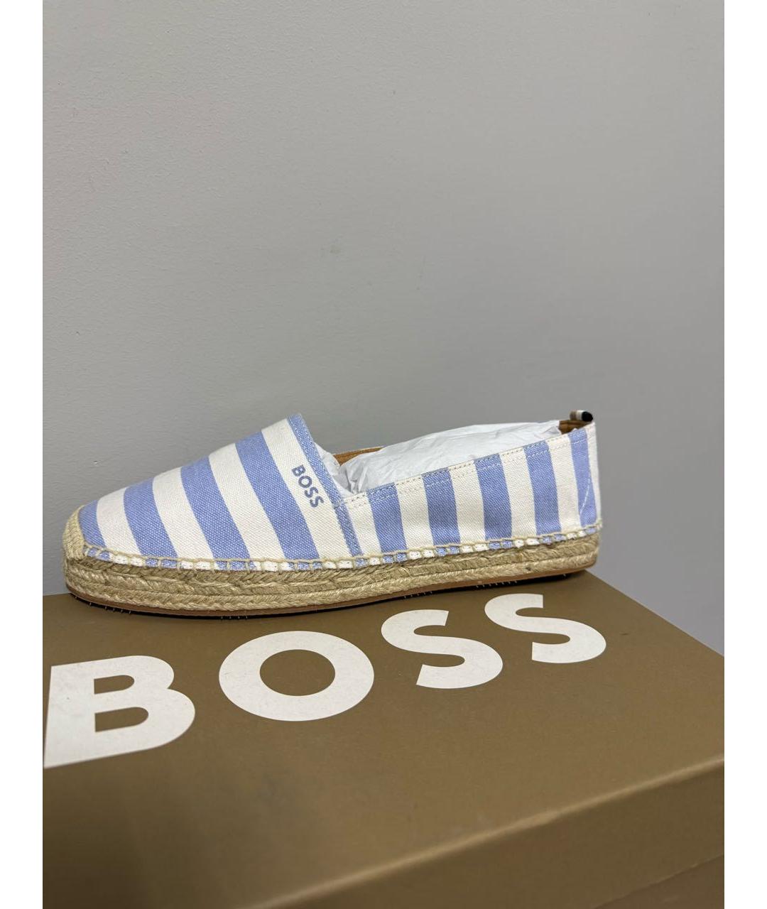 HUGO BOSS Белые текстильные эспадрильи, фото 5