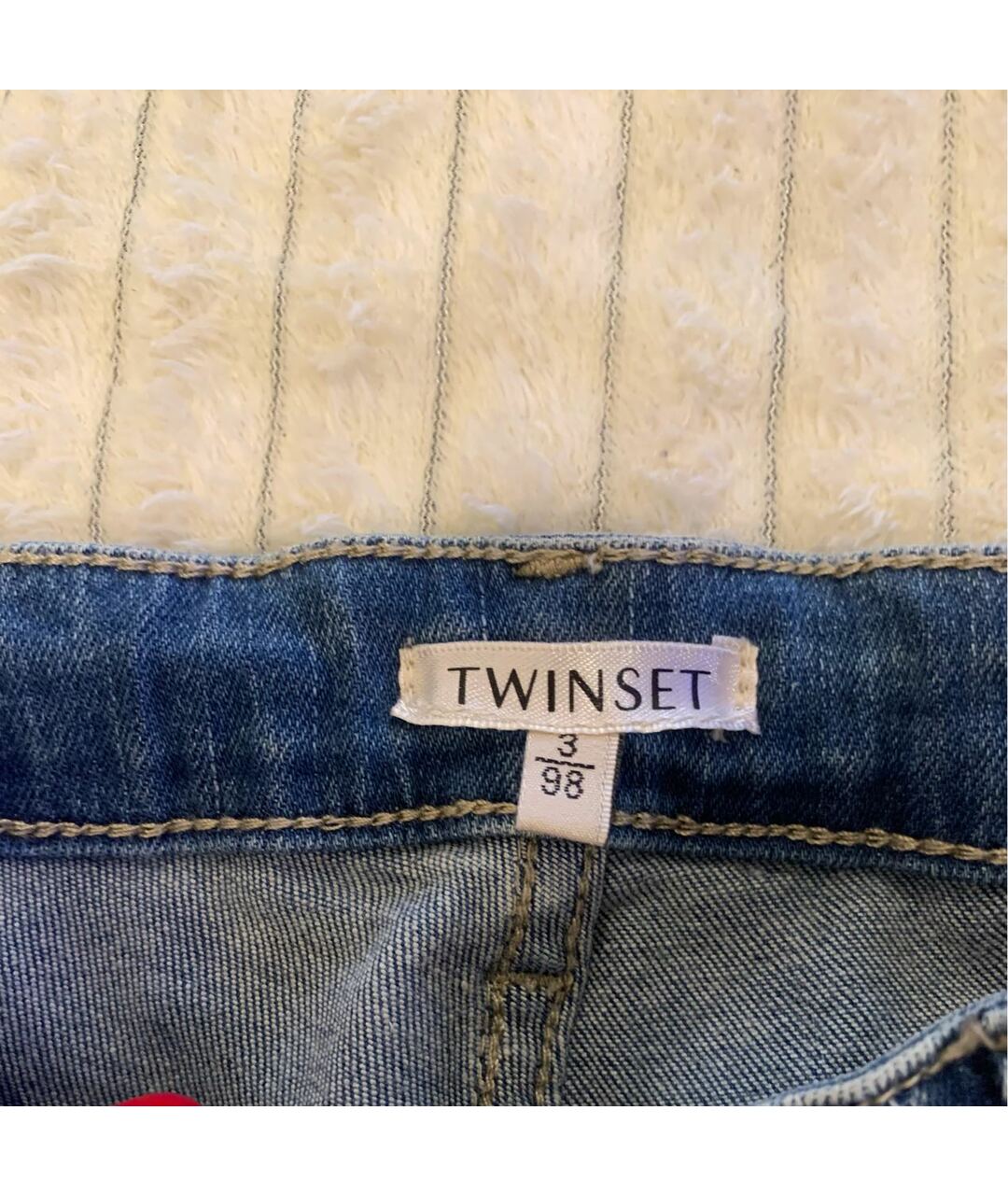 TWIN-SET KIDS Голубые деним джинсы, фото 7