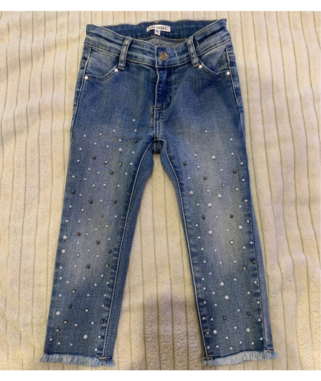 TWIN-SET KIDS Голубые деним джинсы, фото 9