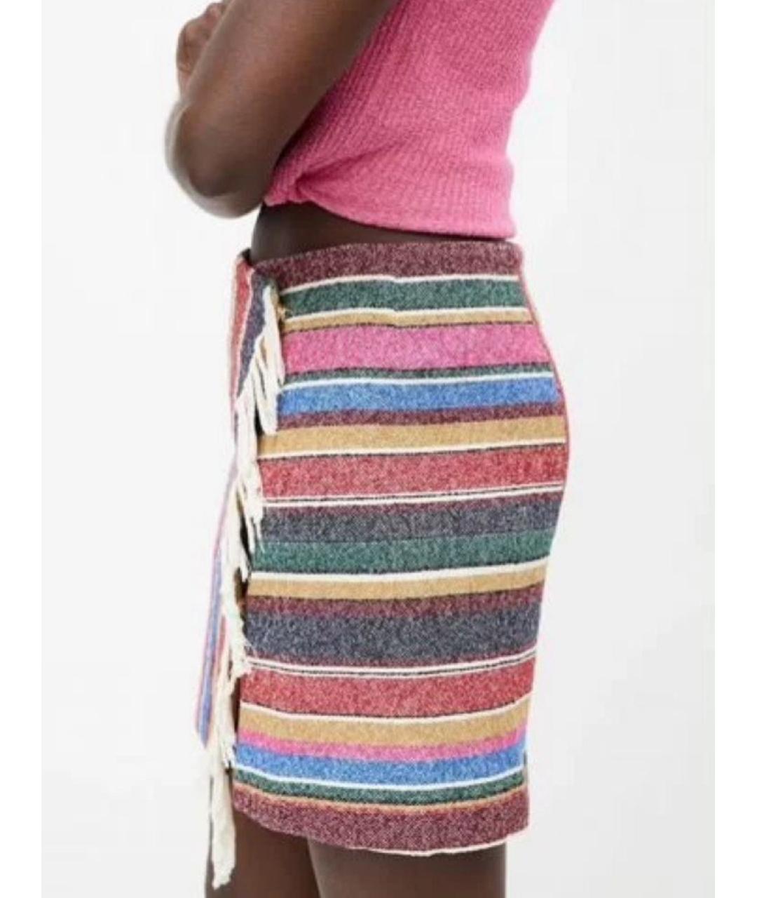 SANDRO Мульти хлопковая юбка мини, фото 5