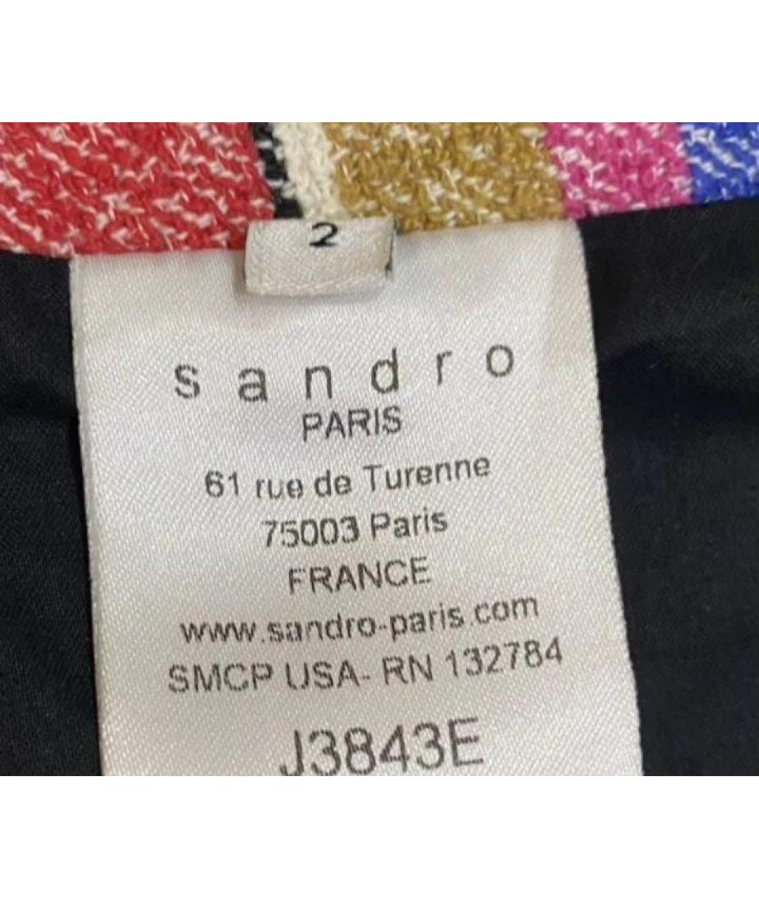 SANDRO Мульти хлопковая юбка мини, фото 7