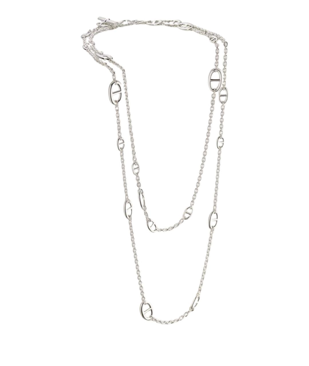 HERMES Серебряное серебряное колье, фото 1