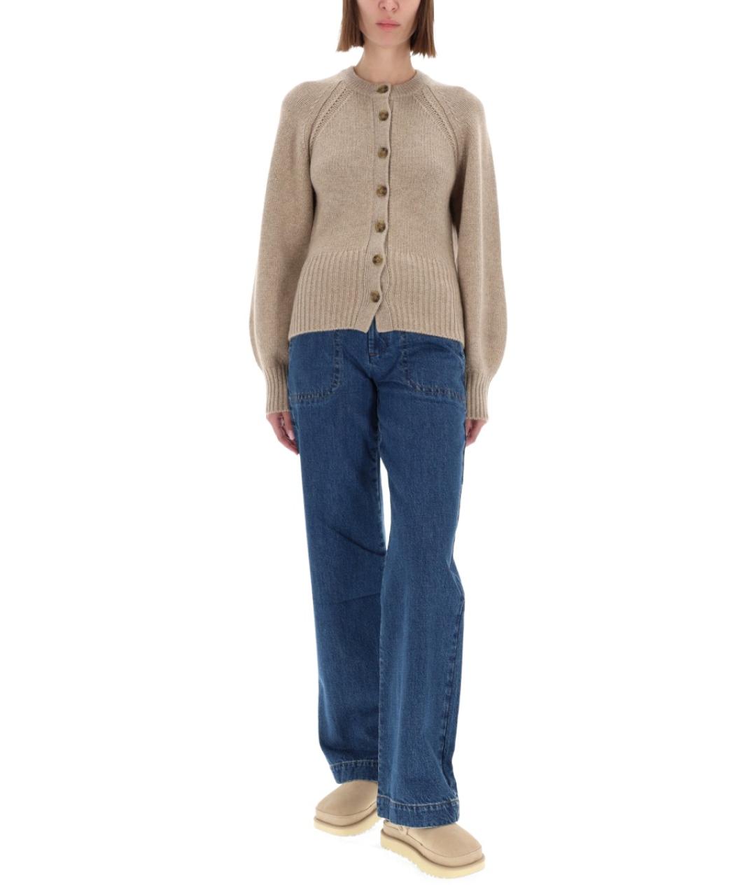 GUEST IN RESIDENCE Бежевый кашемировый джемпер / свитер, фото 3