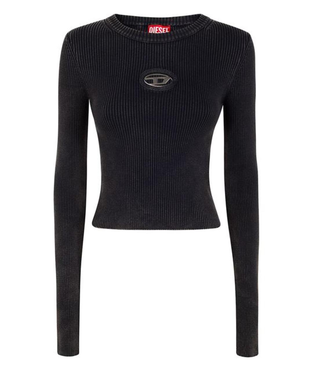 DIESEL Черный хлопковый джемпер / свитер, фото 1