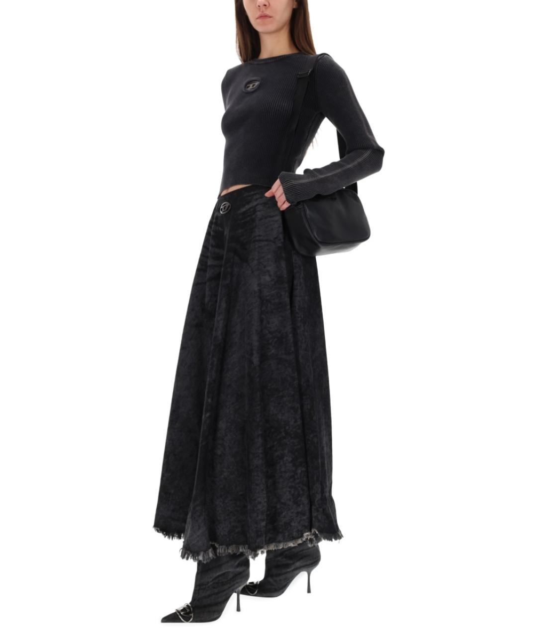 DIESEL Черный хлопковый джемпер / свитер, фото 3