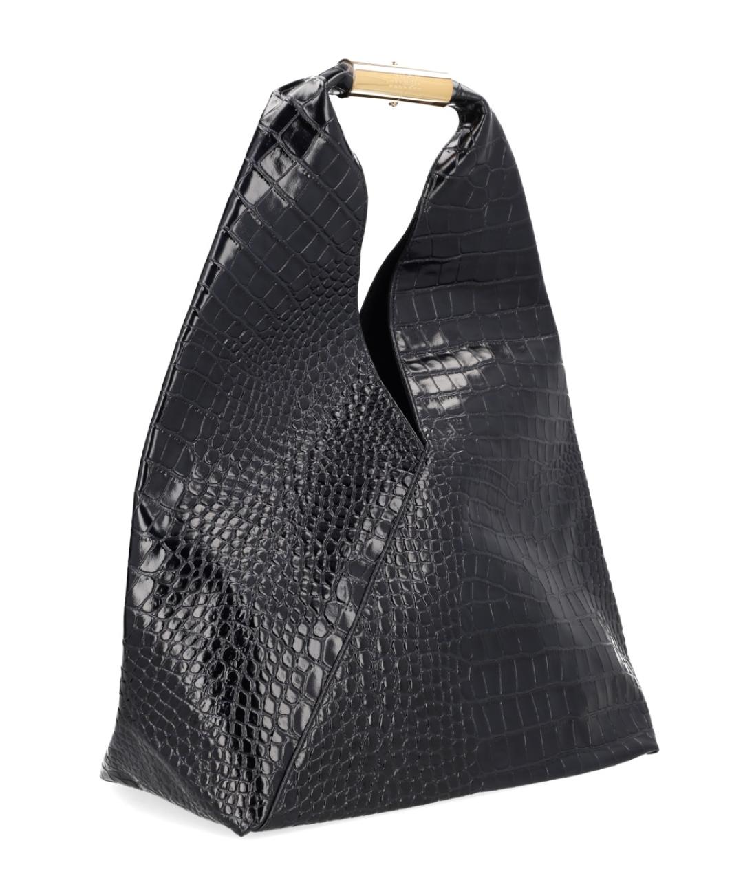 MM6 MAISON MARGIELA Черная сумка тоут, фото 2