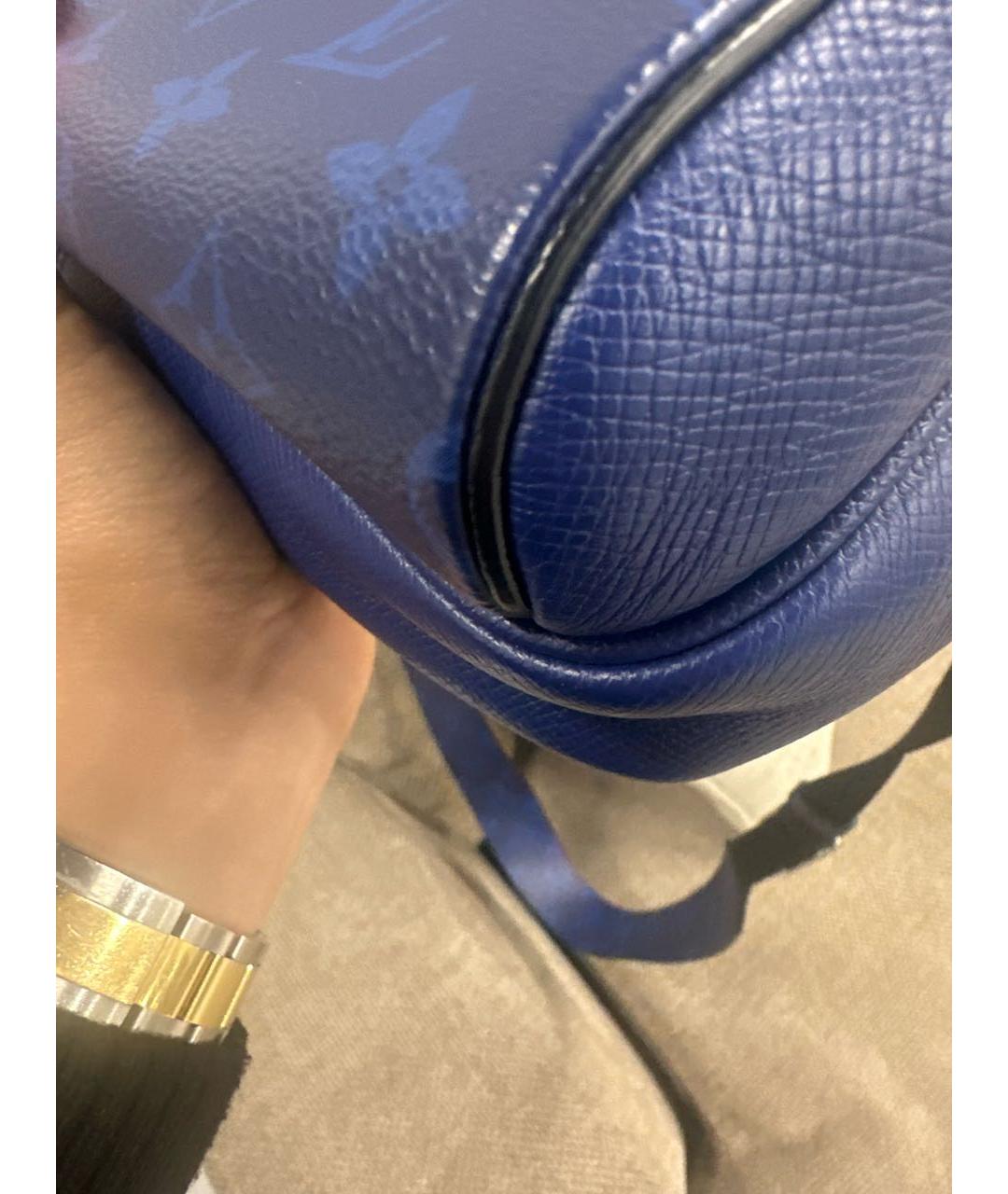 LOUIS VUITTON Синяя кожаная сумка на плечо, фото 6