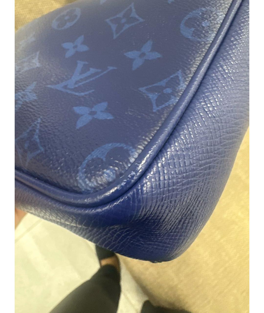 LOUIS VUITTON Синяя кожаная сумка на плечо, фото 5