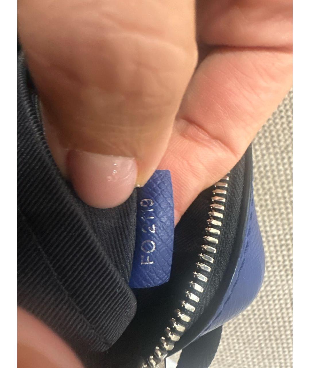 LOUIS VUITTON Синяя кожаная сумка на плечо, фото 3