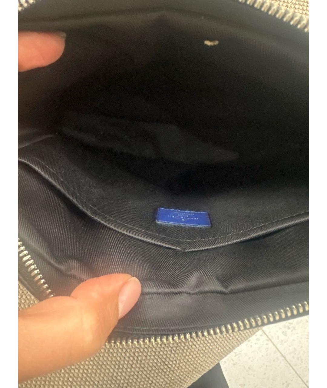 LOUIS VUITTON Синяя кожаная сумка на плечо, фото 8