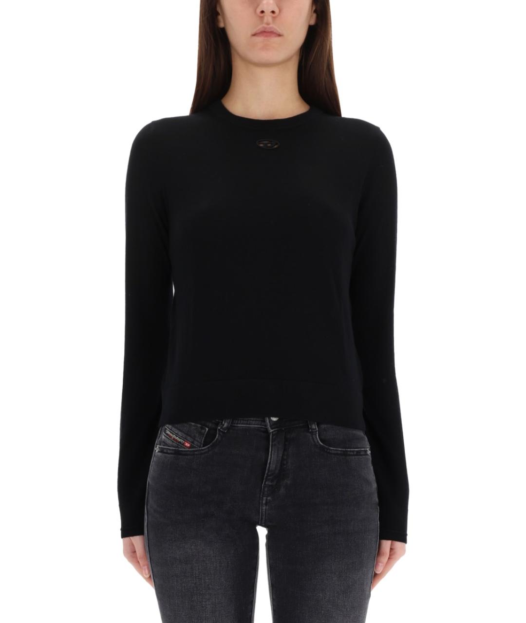 DIESEL Черный шерстяной джемпер / свитер, фото 2