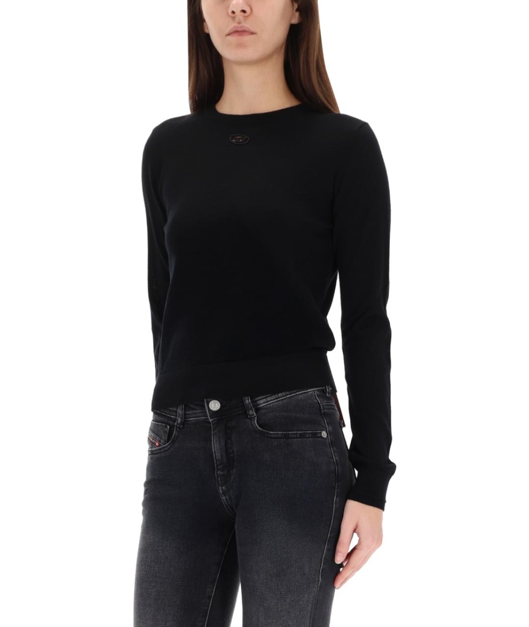 DIESEL Черный шерстяной джемпер / свитер, фото 5