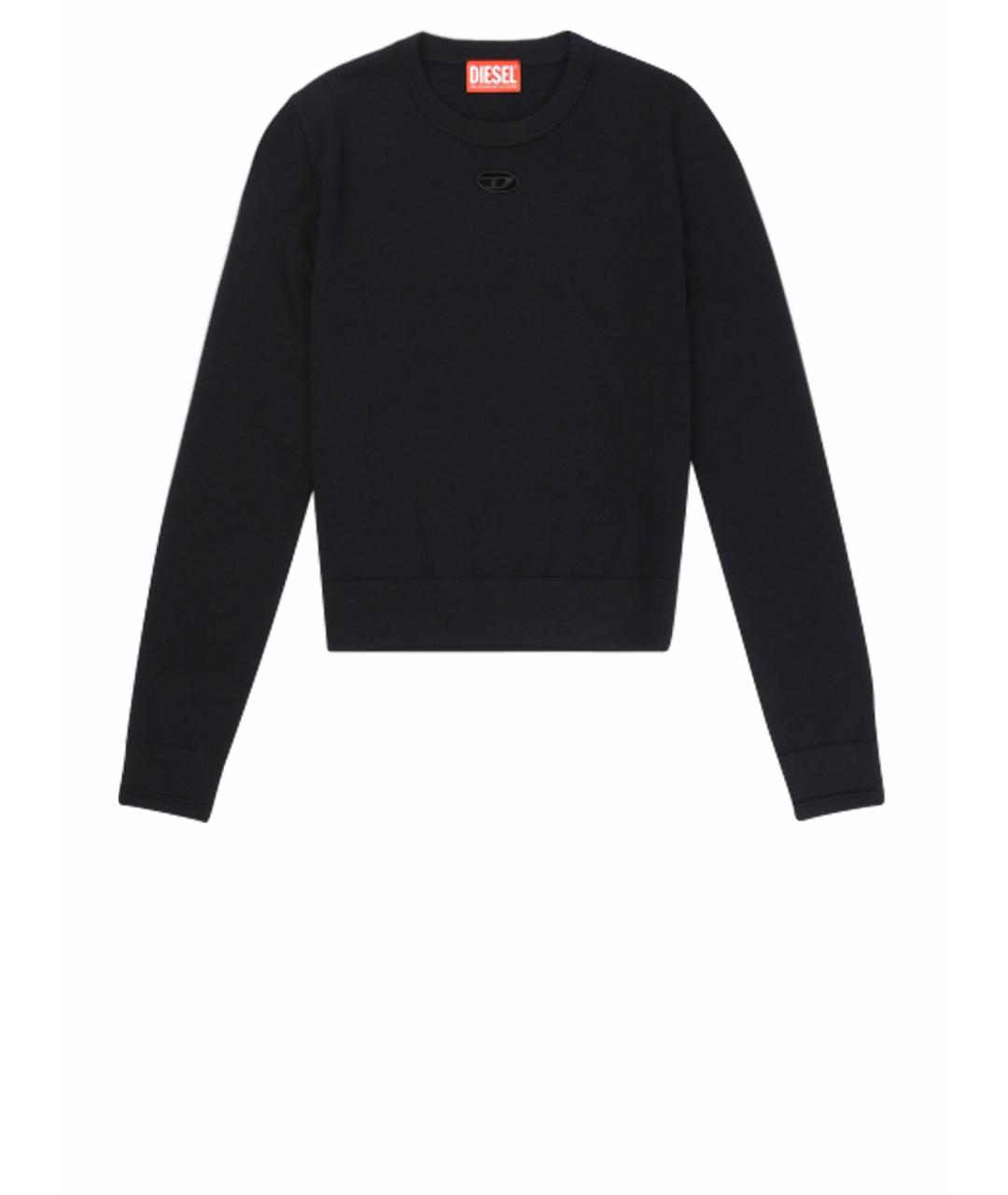 DIESEL Черный шерстяной джемпер / свитер, фото 1