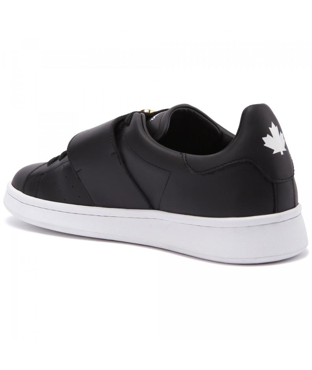 DSQUARED2 Черные кожаные кеды, фото 3