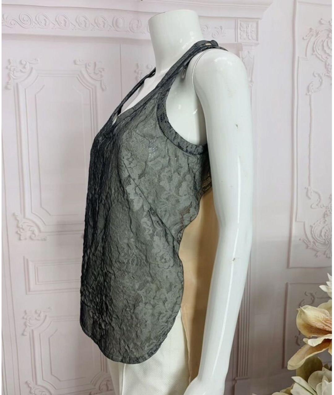 NUDE Серая шелковая майка, фото 5