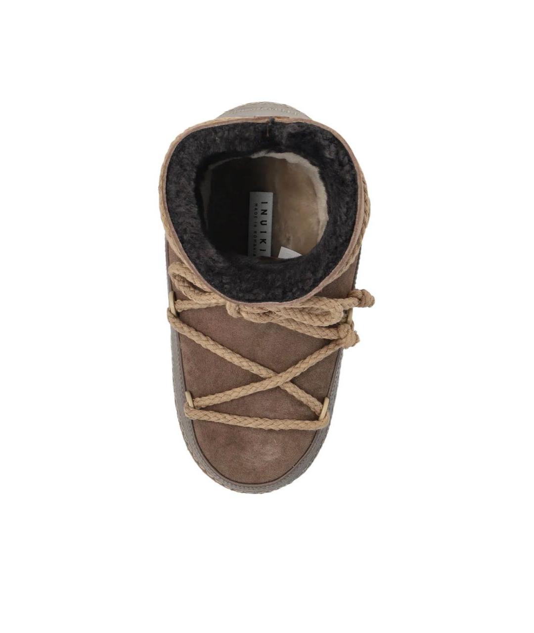 INUIKII Коричневые замшевые полусапоги, фото 5