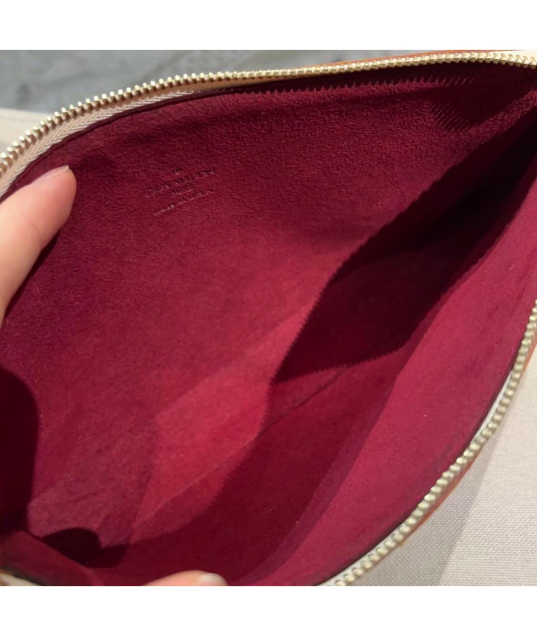 LOUIS VUITTON Белая кожаная сумка с короткими ручками, фото 4