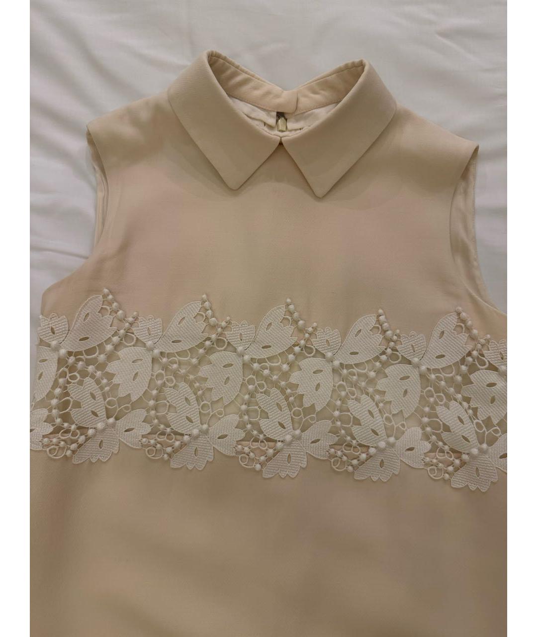 VALENTINO Бежевое шерстяное платье, фото 4