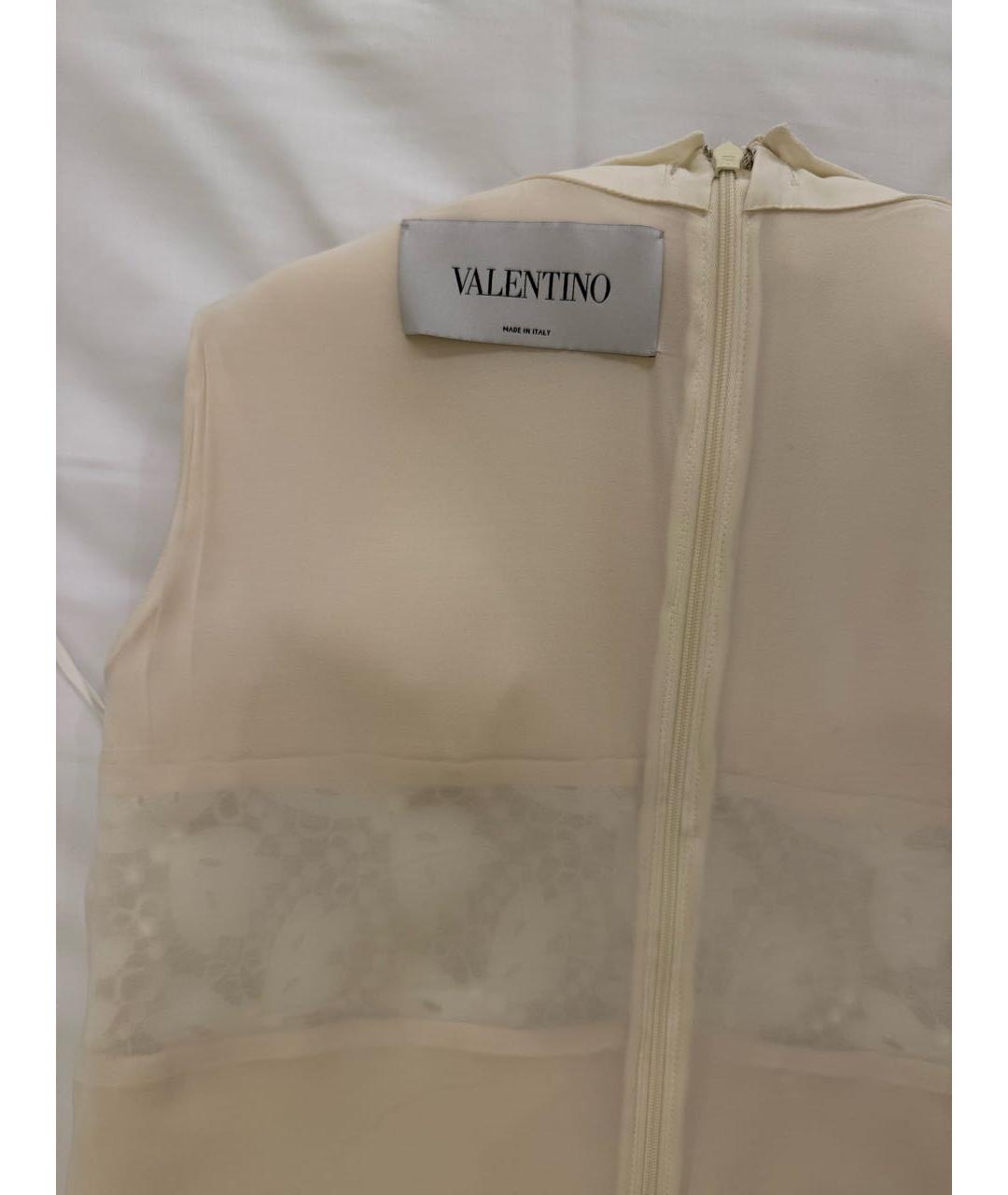 VALENTINO Бежевое шерстяное платье, фото 3