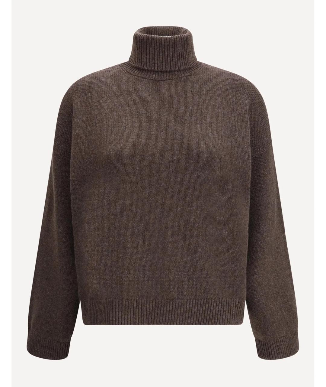 BRUNELLO CUCINELLI Коричневый кашемировый джемпер / свитер, фото 4