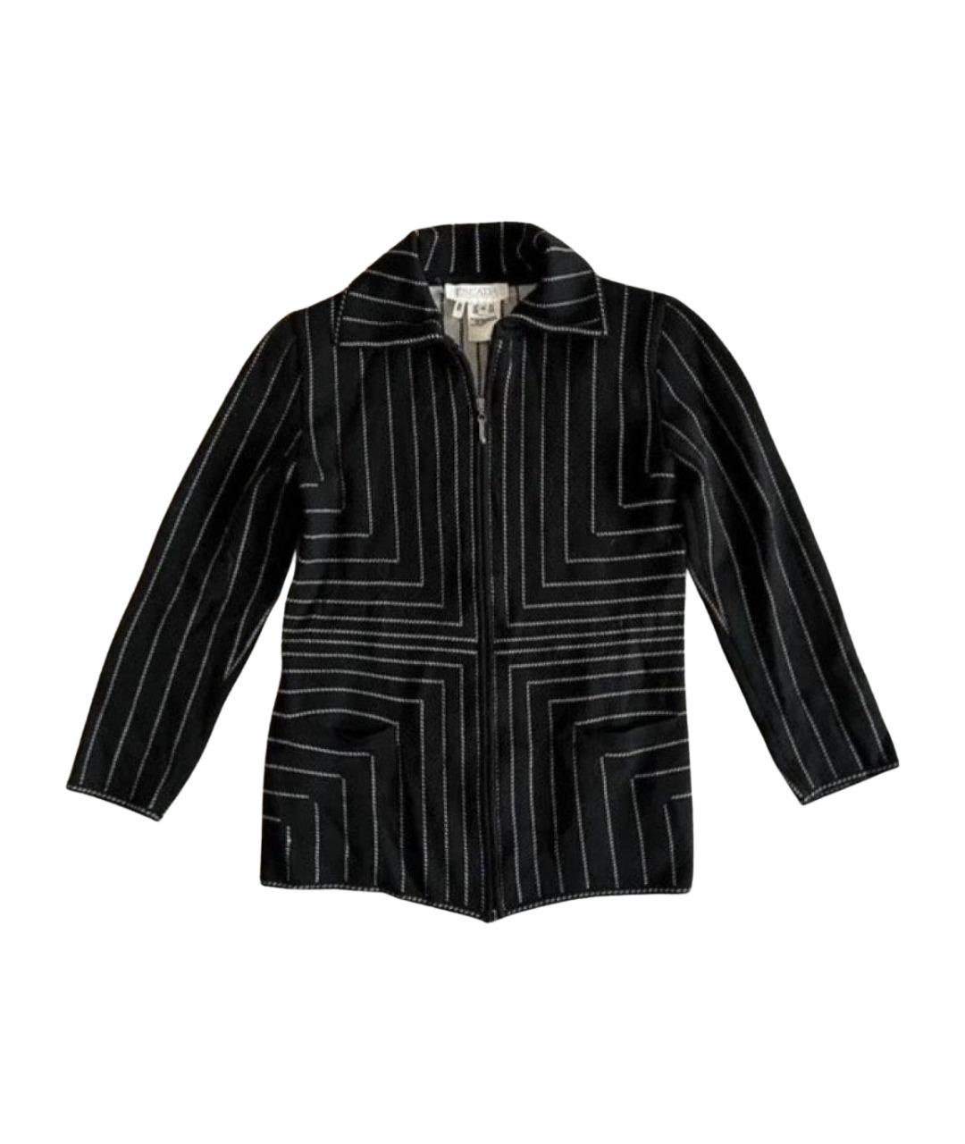 ESCADA Черный шерстяной жакет/пиджак, фото 1