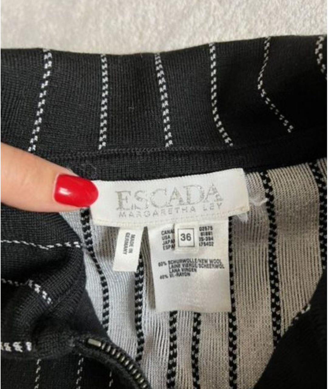 ESCADA Черный шерстяной жакет/пиджак, фото 7
