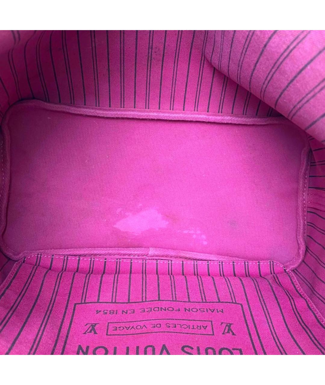 LOUIS VUITTON Коричневая кожаная сумка тоут, фото 4