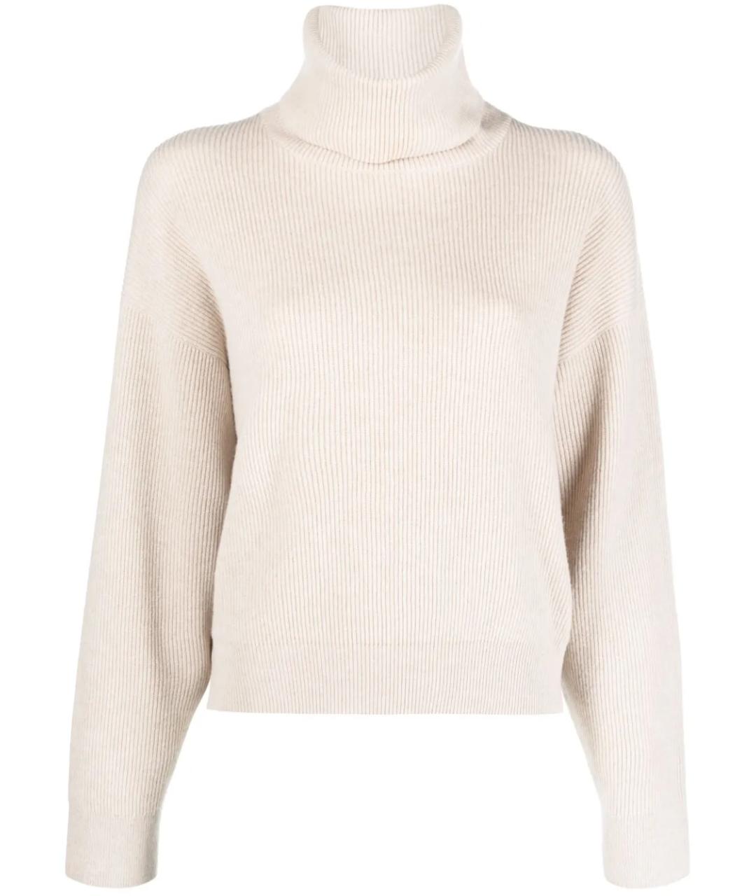 BRUNELLO CUCINELLI Бежевый шерстяной джемпер / свитер, фото 1