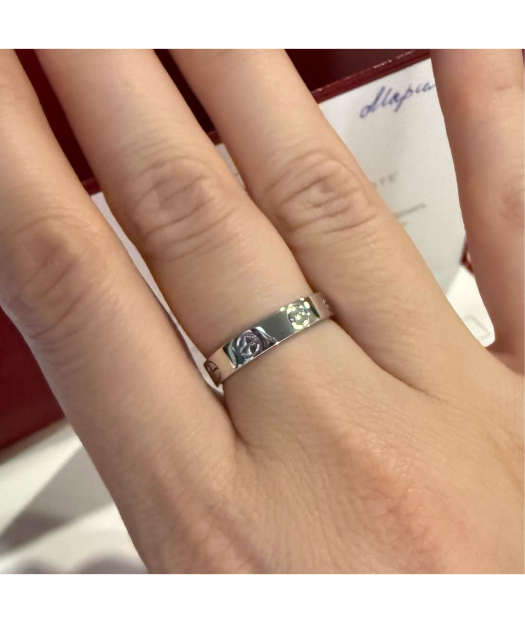 CARTIER Белое кольцо из белого золота, фото 6