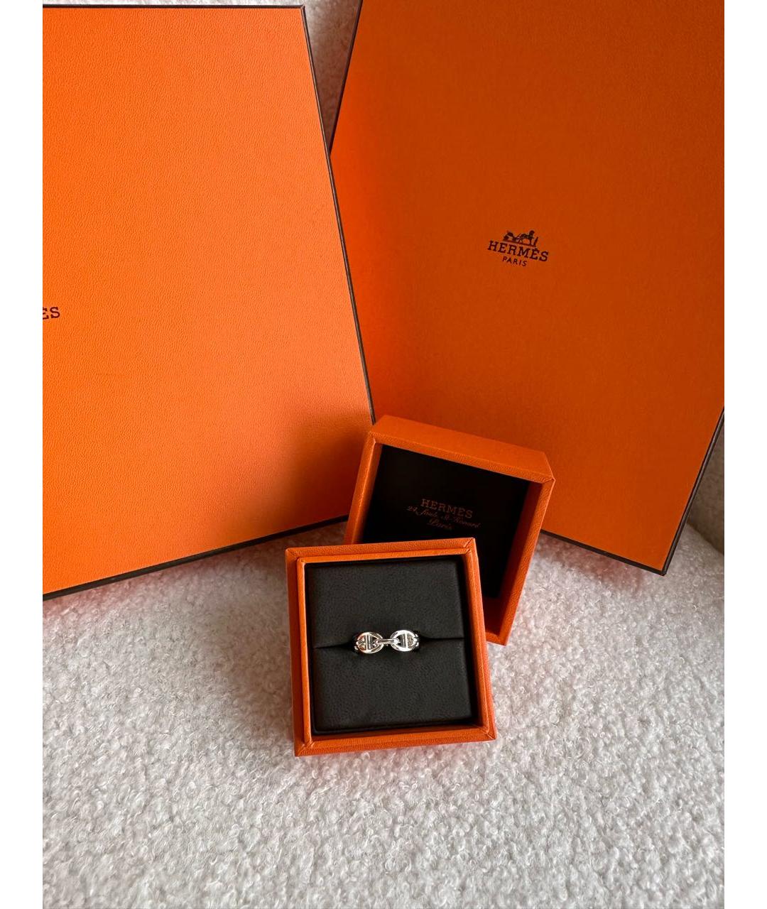 HERMES Серебряное серебряное кольцо, фото 4