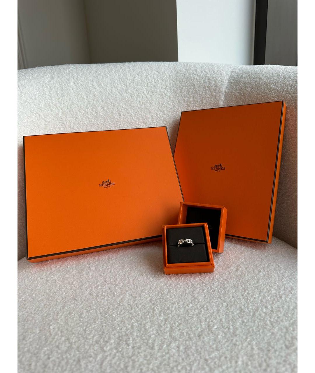 HERMES Серебряное серебряное кольцо, фото 3