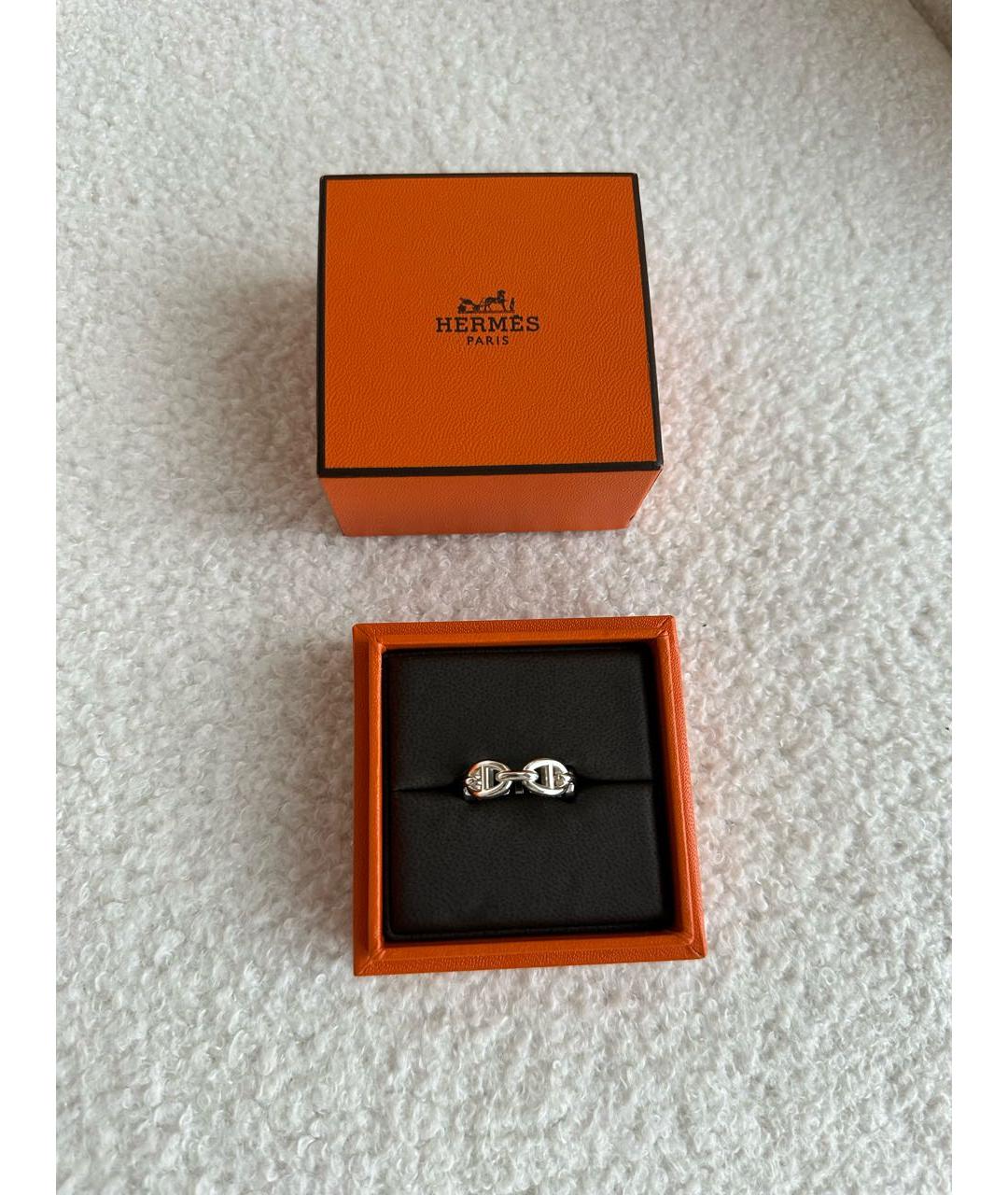 HERMES Серебряное серебряное кольцо, фото 6