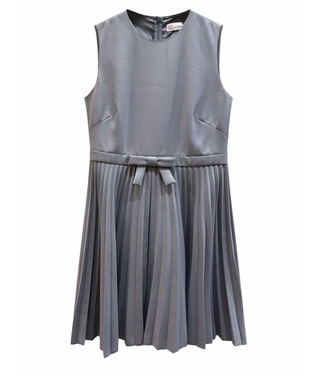 RED VALENTINO Серое полиэстеровое повседневное платье, фото 1