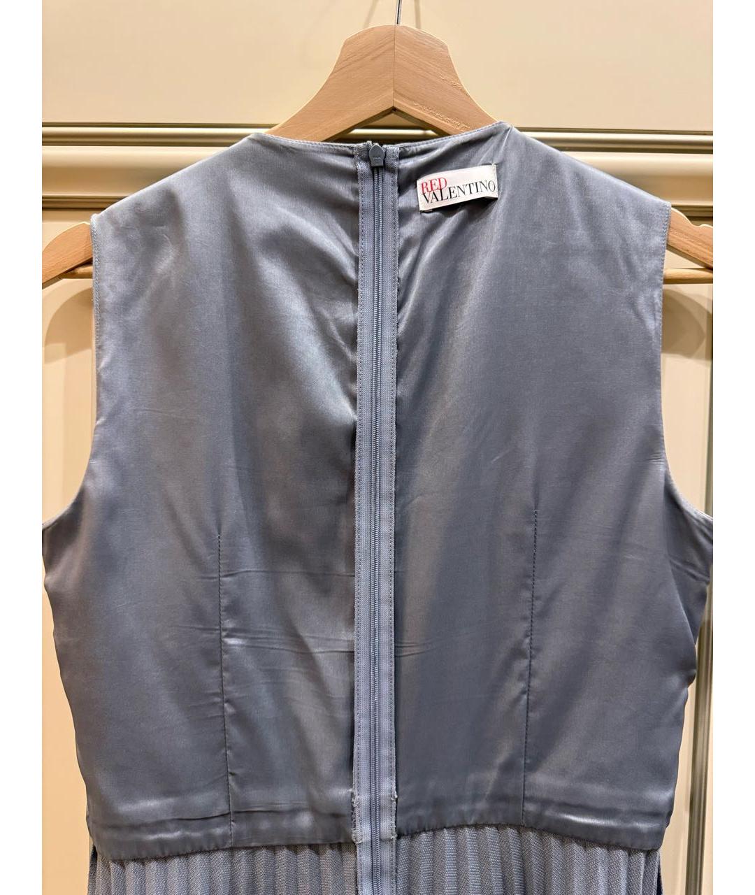 RED VALENTINO Серое полиэстеровое повседневное платье, фото 2